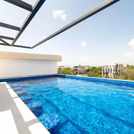 King Suite With Balcony, Rooftop Pool In Aldea Zama, Tulum